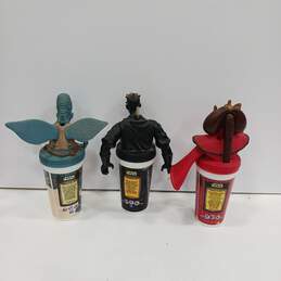 SET OF 3 VINTAGE STAR WARS EPISODE 1 PEPSI TACO BELL PLASTIC CUP CHARACTERS alternative image