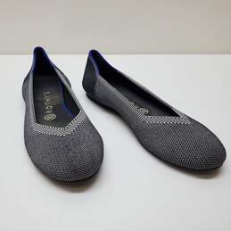 Rothy’s The Flat Round Toe Gray Comfort Ballet Flats Women’s Size 8.5