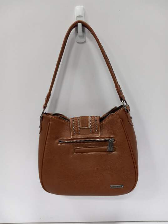 Women's Brown Trinity Ranch Hair On Cowhide Purse image number 2