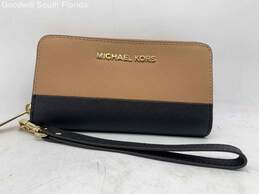 Michael Kors Womens Brown Black Wallet