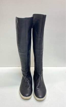 Atelje 71 Leather Slip-On Knee High Boots Black 7.5 alternative image