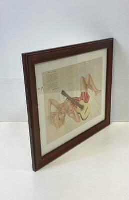 Esquire Magazine Pin Up Girl Clipping 1942 Song for a Guitar by Alberto Varga alternative image