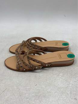 Dolce Vita Pinta Studded Sandals Women's 8 Brown Faux Leather Strappy Slide New alternative image