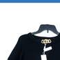 NWT Vila Milano Womens Black V-Neck Long Sleeve Pullover Sweater Size Large image number 3