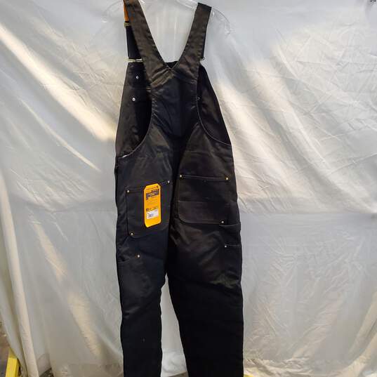 Carhartt Black Loose Fit Firm Duck Insulated Bib Overalls NWT Size M Short image number 2