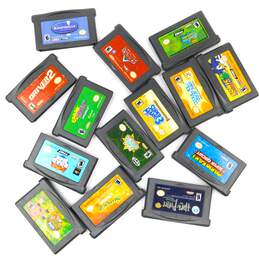 14ct Nintendo Game Boy Advance Cartridge Lot - Spyro Mario Simpsons