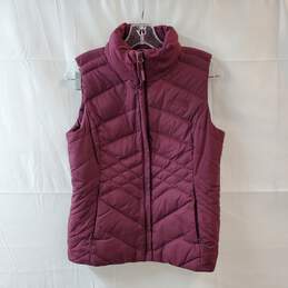 The North Face Burgundy Puffer Vest