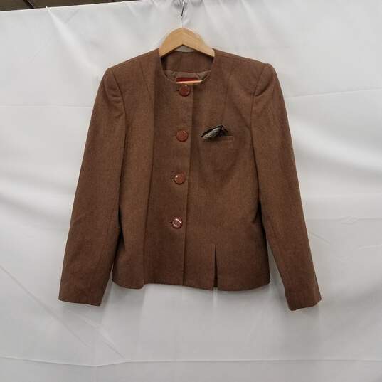 Sasson Vintage Brown Blazer Size 12/ 13 image number 1