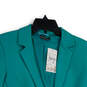 NWT Womens Blue Notch Lapel Long Sleeve Flap Pocket One Button Blazer Sz S image number 3