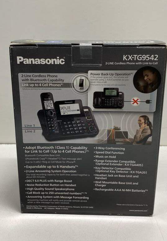 Panasonic Panasonic KX-TGA9542 2-Line Cordless Phone with Link-to-Cell image number 2