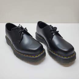 Dr. Martens Unisex Black 1461 Bex Squared Toe Leather Platform Shoes Size 7M/8L