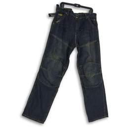 NWT BiLT Iron Workers Mens Blue Denim Medium Wash Straight Leg Jeans Size 38R