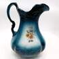 Vintage Ironstone Blue Floral Water Pitcher image number 2