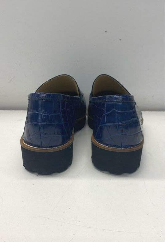 Girotti Milano Blue Slip-On Dress Shoe Men 8 image number 4