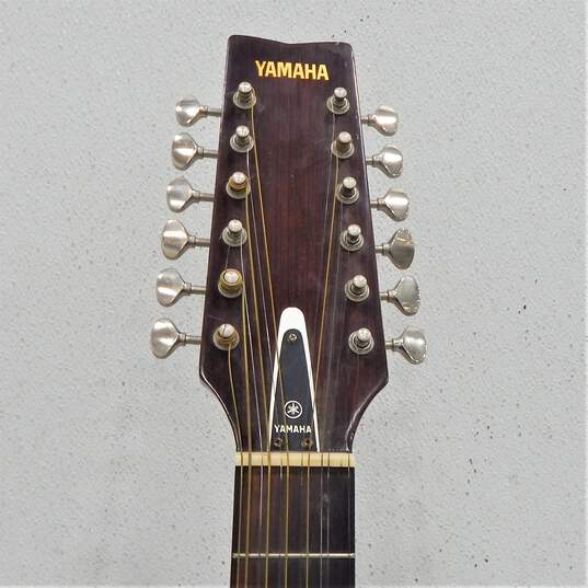 VNTG Yamaha Brand FG-230 Model Wooden 12-String Acoustic Guitar w/ Hard Case image number 7