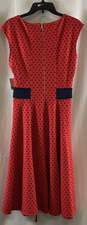 NWT Danny And Nicole Womens Red Polka Dot Sleeveless Fit & Flare Dress Size 14 image number 2