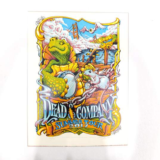 Dead And Company 2017 Summer Tour Poster Limited Edition Signed Numbered 503/1530 image number 1