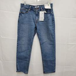 NWT Martin 1995 Thin Taper WM's Stretch Crop Blue Denim Jeans Size 82 /32 US