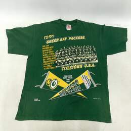 VTG 90s Green Bay Packers 1966 Superbowl Champs Titletown T-Shirt Size L