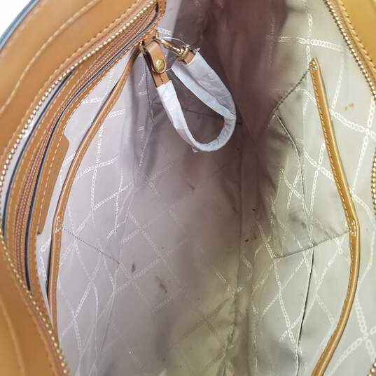 Buy the Michael Kors Tote Bag White, Khaki, Brown