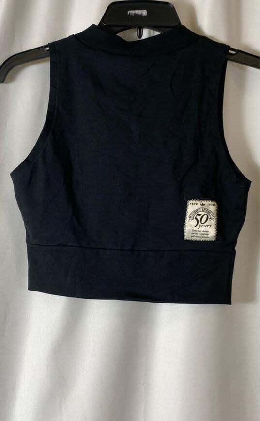 NWT Adidas Womens Black Sleeveless Crew Neck Pullover Activewear Tank Top Sz XS image number 2