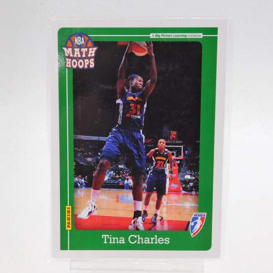 2012 Tina Charles Panini Math Hoops 5x7 Basketball Card Connecticut Sun image number 1