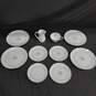 10pcs. White w/ Floral Pattern Noritake China Set of Plates, Cups & Pitcher image number 1