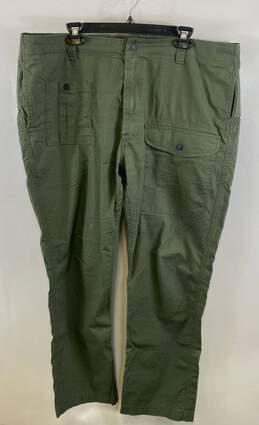 Levi Strauss Mens Olive Green Flat Front Straight Leg Cargo Pants Size 40