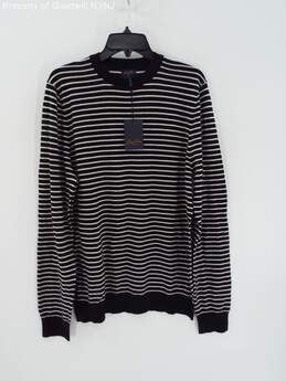 GOOD MAN Men's Wool Long Sleeve Shirt Black/White Size Large w/ Tags