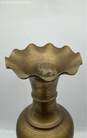 Large Brass Colored Animal Designs Vase image number 4