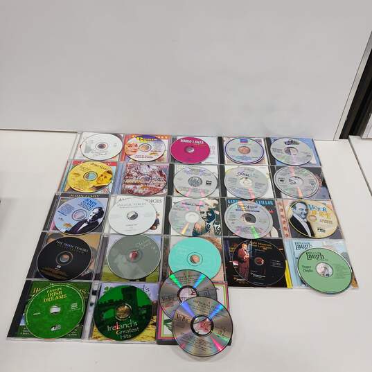 LaserLine CD60CD Storage Case w/Assorted 51 Easy Listening CDs Lot image number 5