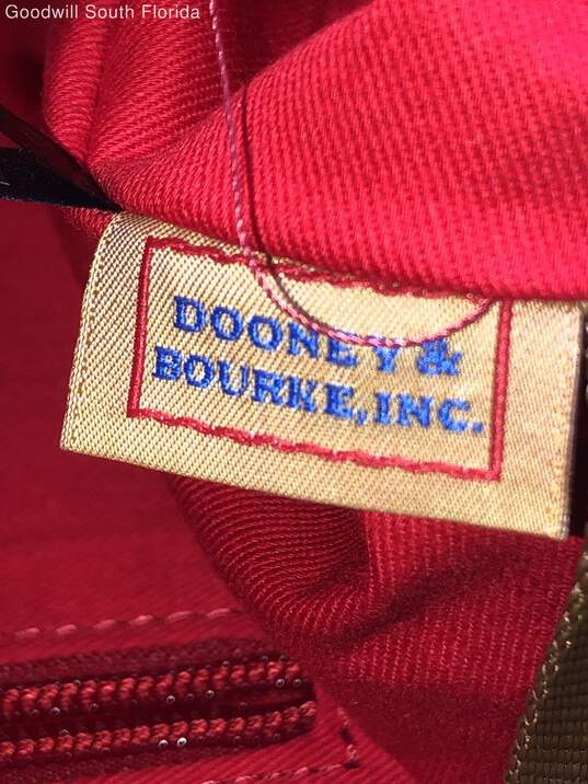 Dooney & Bourke Womens Maroon Tote Bag With Tags image number 5