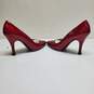 Vintage Stuart Weitzman Red Quasar Patent Leather Stiletto Heels Women's 5.5 image number 5