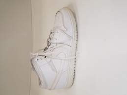 Nike Air Jordan Retro 1 Youth White Sneakers Size 7Y