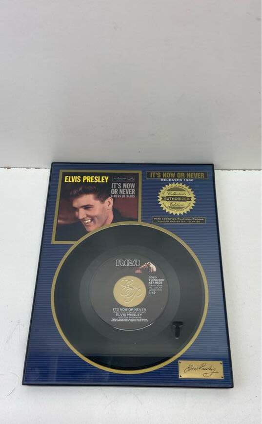 Framed 7" Records - Elvis Presley RIAA Certified Platinum Record Collectible image number 7