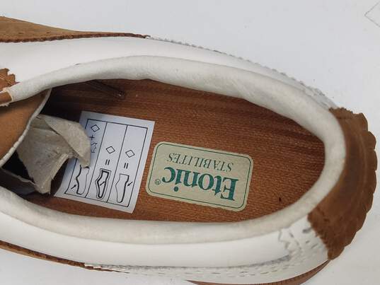 Etonic Stabilites Tan White Lace Up Golf Shoes Size 9M image number 6