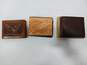 Bundle of 3 Brown Leather Wallets (One IOB) image number 1