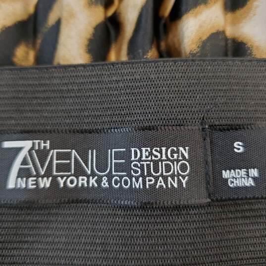 7th Avenue Women Cheetah Skirt S NWT image number 3