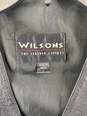 Wilson's Men Black Leather Vest L image number 3
