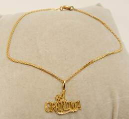 14K Yellow Gold #1 Grandma Chain Bracelet 1.4g