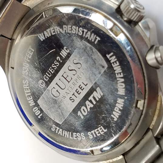 Guess Water Pro Steel W/ Blue Dial 100M WR Watch image number 7