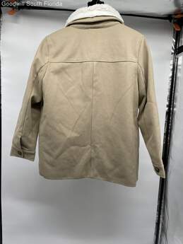 Coffeeshop New York Womens Beige Button Front Shirt Jacket Size XL With Tags alternative image