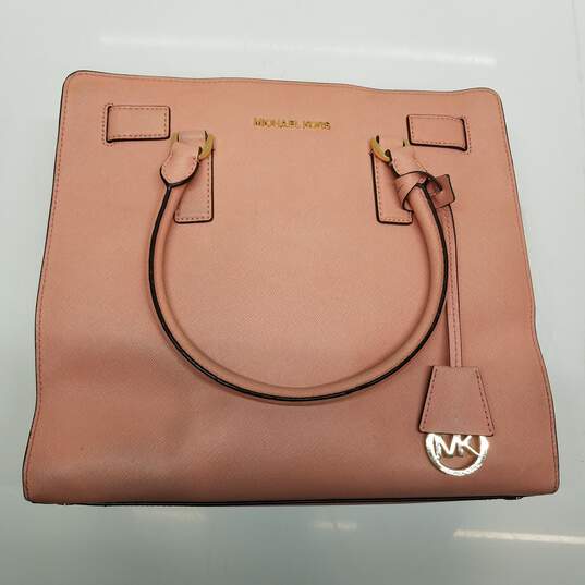 Leather satchel Michael Kors Pink in Leather - 33330357