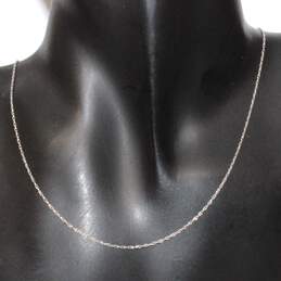 14K White Gold 18" Chain Necklace alternative image