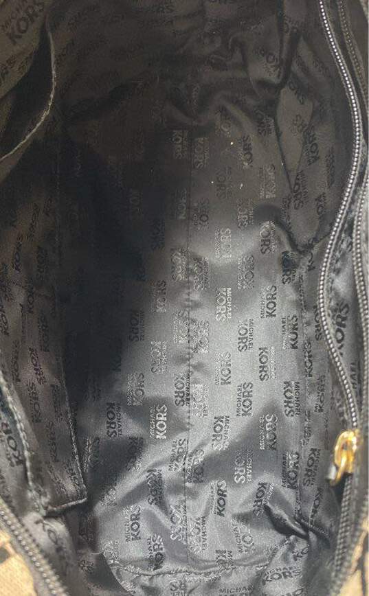 Michael Kors Monogrammed Tote Bag Khaki, Black image number 5