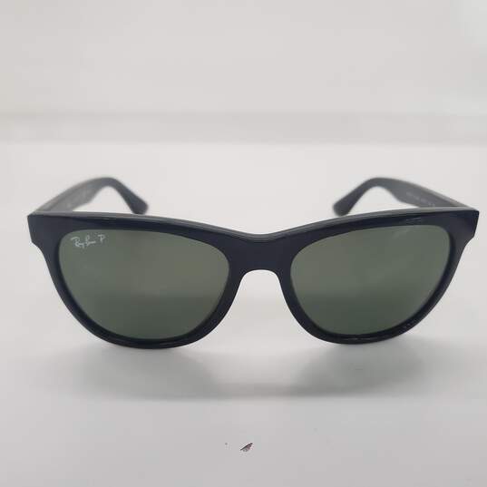 Ray-Ban RB4184 Black Square Frame Polarized Green Lens Sunglasses image number 2