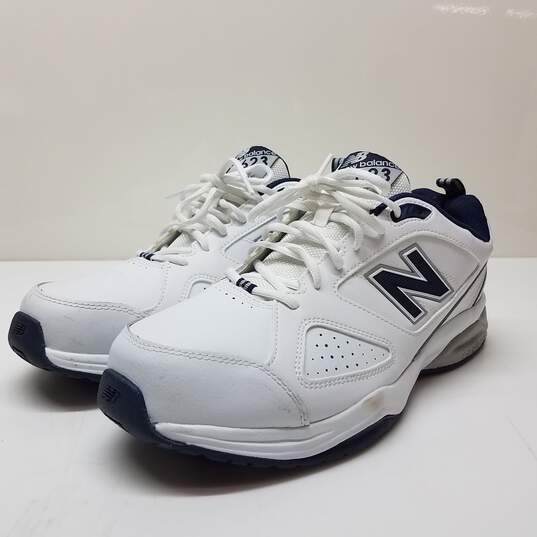 New Balance Men's 623 White/Navy MX623WN3 Sneakers Size 13 image number 1
