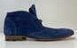 Heschung Blue Suede Lace Up Chelsea Ankle Boots Men's Size 7 M image number 1