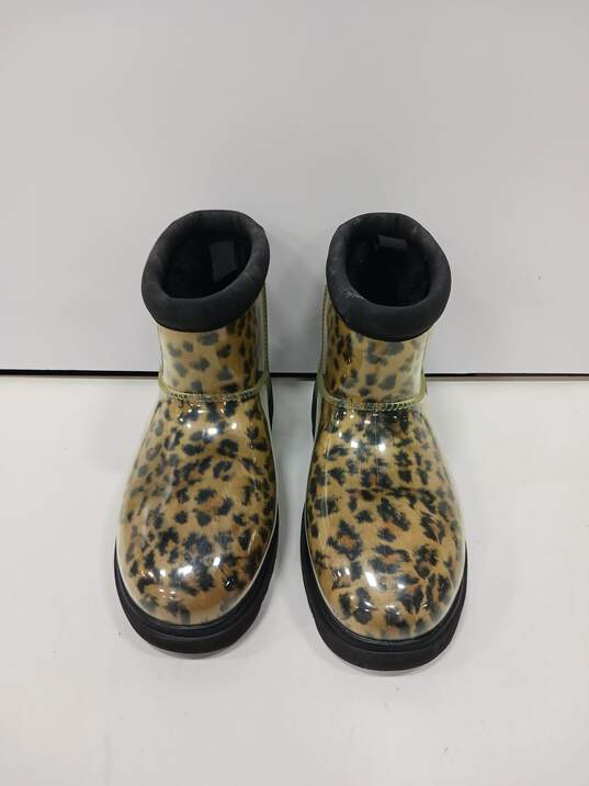 Koolabura Women's Clear Animal Print Ankle Boots Size 8 image number 1