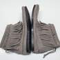 Minnetonka Gray Suede Double Layer Fringe Ankle Boots Women's Size 9.5 image number 2